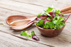 Sustitución de verduras: los canónigos