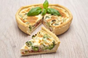 Mini quiche light de verduras y queso crema