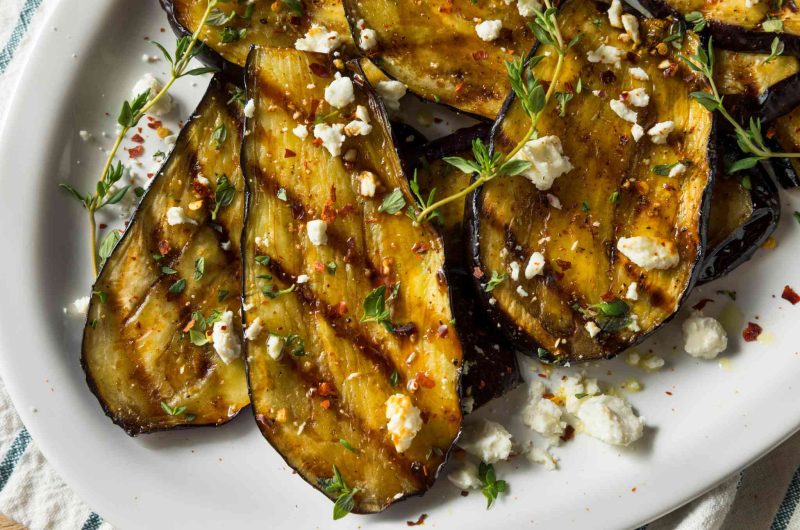 Receta de berenjenas a la plancha con queso