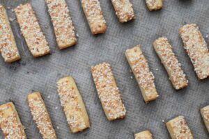Palitos de tofu al horno
