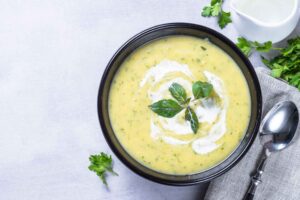 Crema de calabacines y patatas