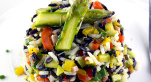Ensalada de arroz noche y día: fresca y original
