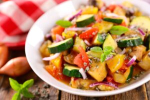 Ratatouille de verduras a la sartén