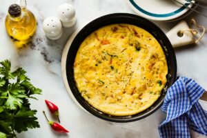 Tortilla con harina de garbanzos, la alternativa sin huevo a la tortilla