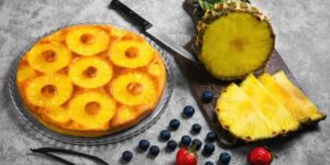 Tarta de piña y vainilla: rápida y sin gluten