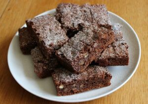 Brownies de chocolate y garbanzos