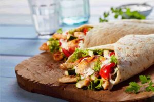 Wrap de pollo: la receta light baja en calorías