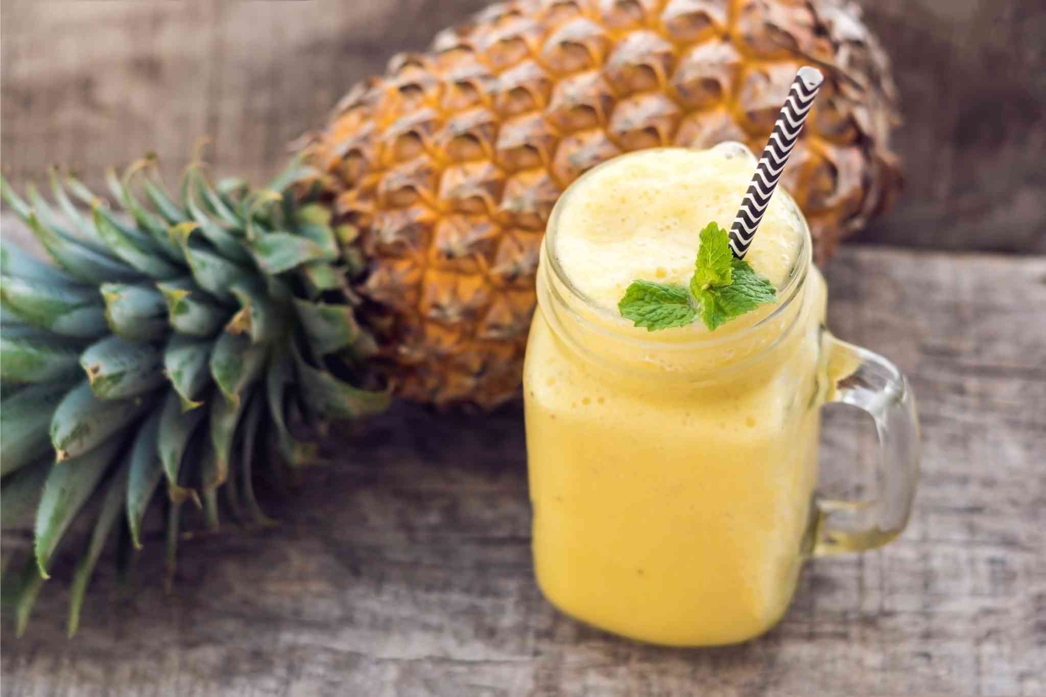 Cómo se hace el batido de piña