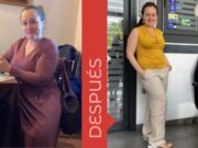 Ana antes y después de usar la app ManzanaRoja para perder peso