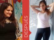 Raquel antes y después de usar la app ManzanaRoja para perder peso