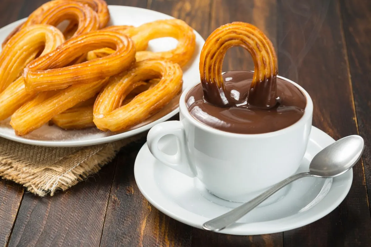 Receta de churros con chocolate
