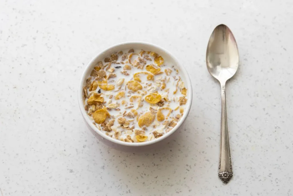 cereales en un bol para el desayuno
